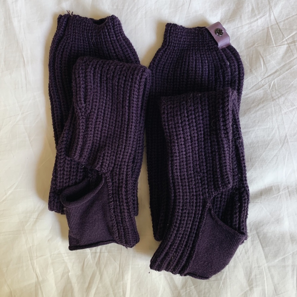 Lululemon Purple Knit Leg Warmers